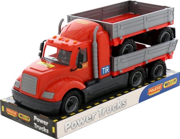 Polesie Majk car with sides with a trailer in a net (58478)