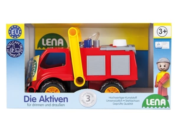 Lena 04355, Truck, Fire truck, 3 år, Plast, Sort, Grå, Rød, Gult