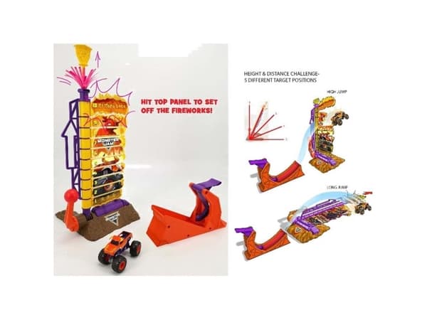 Monster Jam 1:64 Stunt Playset - Assorted