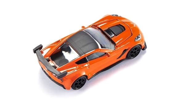 Siku Chevrolet Corvette ZR1, Racing vehicle, 3 yr(s), Metal, Plastic, Rubber, Black, Orange