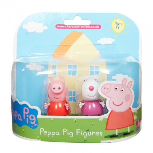 Maki figurer Peppa Pig Greta Gris Twin 2-Pack Greta & Lady Suzy Vit