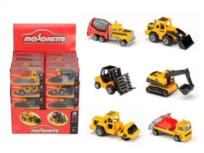 MAJORETTE Pojazdy budowlane 6wz p40, cena za 1szt.