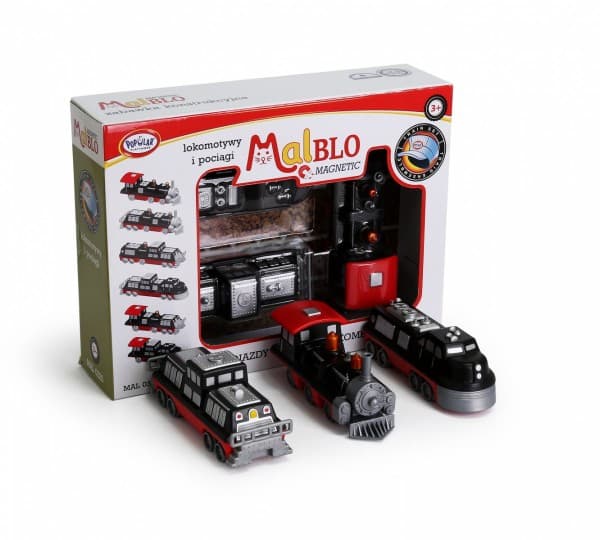 Malblo Magnetic Trains and locomotives 3+ Malblo