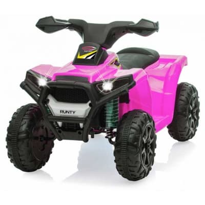 Jamara Elfyrhjuling Runty Rosa för mindre barn 6 volt