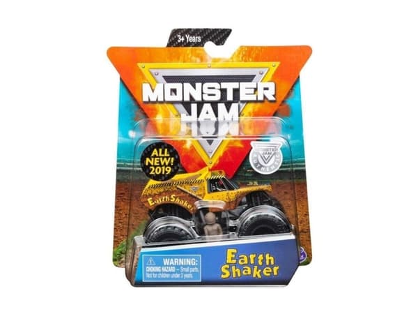 Monster Jam MNJ VHC 1to64 SPk Earth Shaker ST WB GML, Bil, 3 år, Plast, Flerfarget