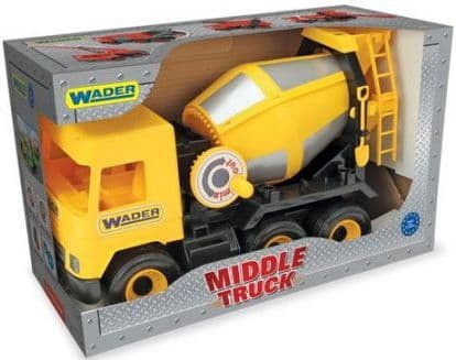 Wader Gul 38cm Mellomlastbil Betongblander i boks