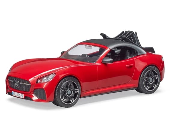 Bruder Roadster med 1 racersykkel og syklist (03485) (03485)