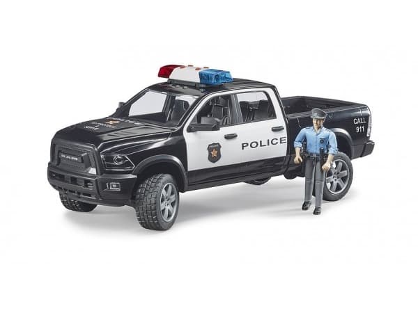 Bruder Dodge Ram 2500 Police pickup truck with police officer toy