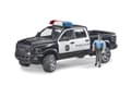 Miniatyrbilde 5 av 5: Bruder Dodge Ram 2500 Police pickup truck with police officer toy