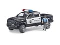 Miniatyrbilde 1 av 5: Bruder Dodge Ram 2500 Police pickup truck with police officer toy
