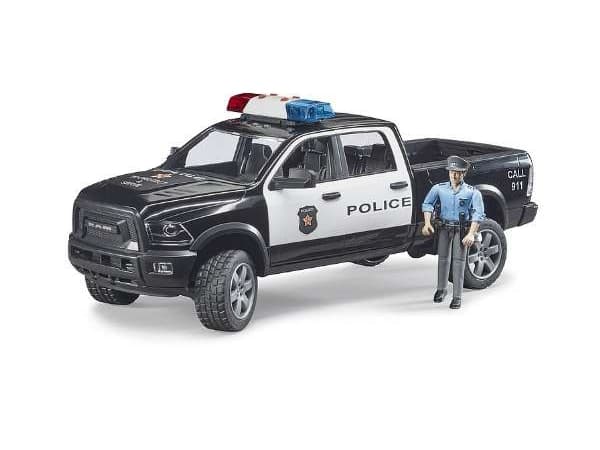 Bruder Dodge Ram 2500 Police pickup truck with police officer toy