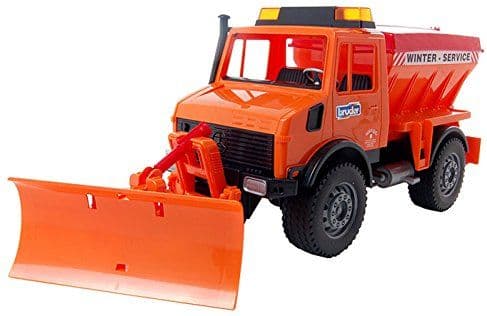 Bruder Mercedes-Benz Unimog winter service with plow blade toy