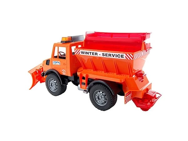 Bruder Mercedes-Benz Unimog winter service with plow blade toy