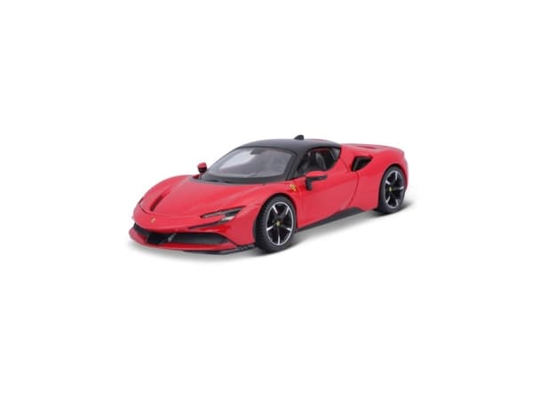 BBURAGO Ferrari SF90 Stradale, Superbil, Montert på forhånd, 1:24, Ferrari SF90 Stradale, Alle kjønn, Metall, Plast
