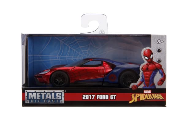 Marvel Spiderman 2017 Ford GT Jada 1:32 12,5 cm