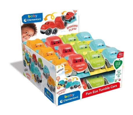 Clementoni Fun Eco Tumble Cars, Bil, 1 år, Plast, Flerfarget