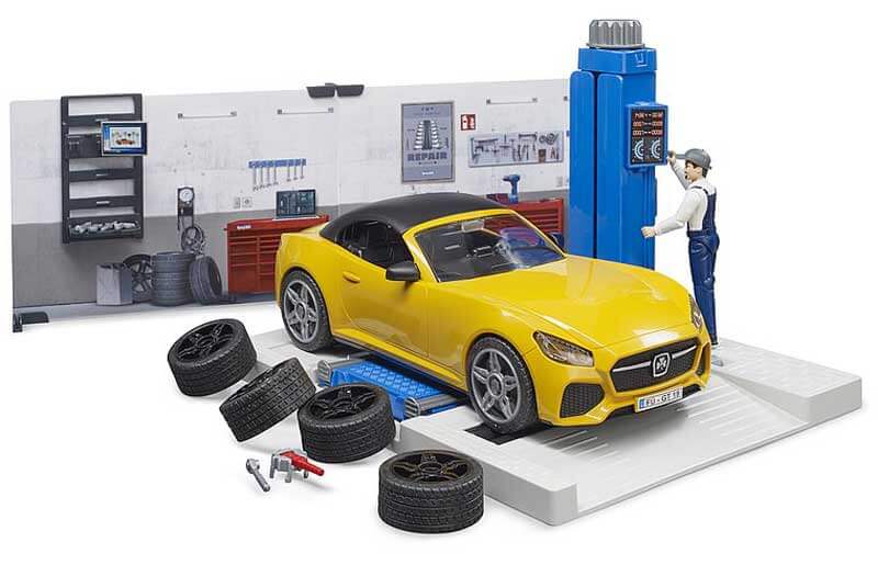 Bruder Car Service Roadster Verkstad 62110