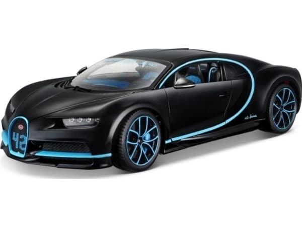 BBURAGO Bugatti Chiron, Superbil, Montert på forhånd, 1:18, Bugatti Chiron, Alle kjønn, Metall, Plast