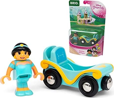 BRIO Disney Princess 33359 Jasmine & Wagon Blå, Gult