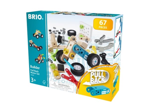 BRIO 34595 Builder trekk tilbake-motorsett
