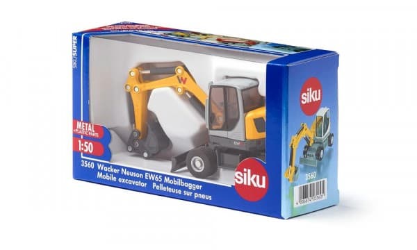 Siku Wacker Neuson EW65, Grävmaskin, 3 År, Metall, Plast, Svart, Grå, Gul