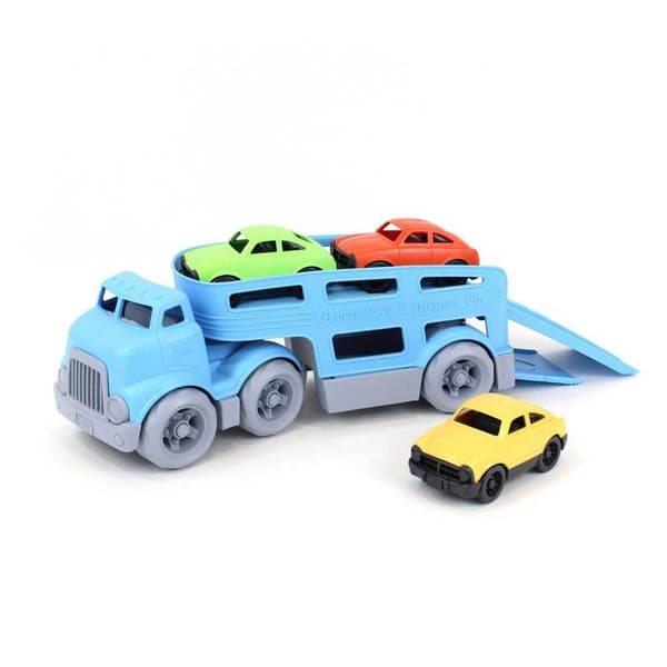Green Toys biltransport lastbil med leksaksbilar