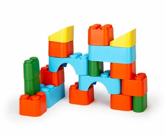 Green Toys byggklossar av återvunnen plast