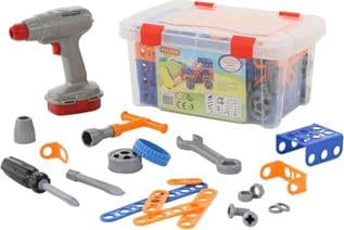 Polesie Set "Inventor" - Charger No. 1 - 142 electric + electric screwdriver