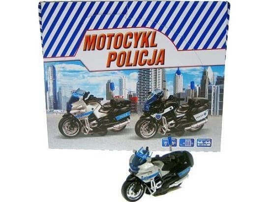 Hipo Motorcykelpolis 13 cm med körning, ljus, ljud (HKG104)