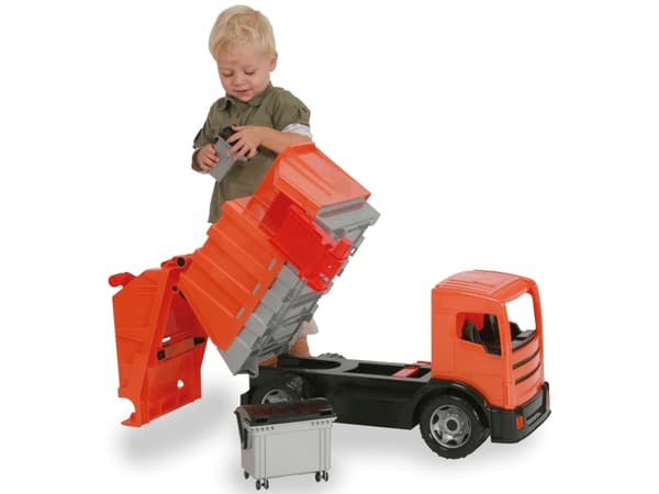 Lena Garbage truck, Truck, Garbage truck, 3 år, Sort, Oransje