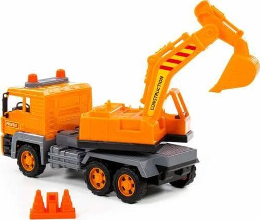 Polesie 86709 Bil - grävmaskin "Almaz" i ett nät
