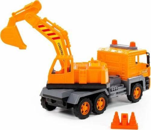 Polesie 86709 Bil - grävmaskin "Almaz" i ett nät