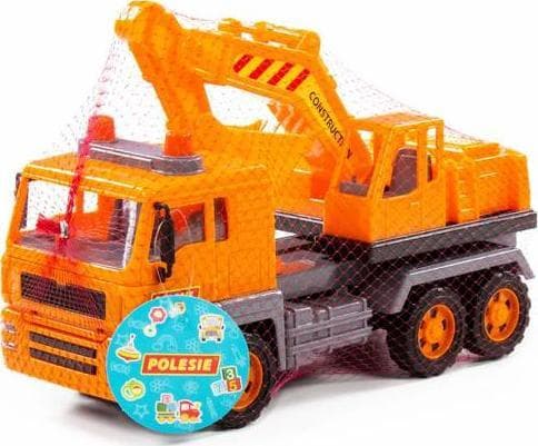 Polesie 86709 Bil - grävmaskin "Almaz" i ett nät