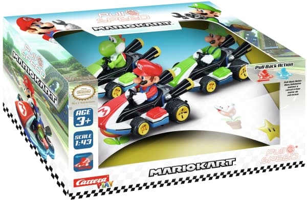 Carrera RC Mario Kart 8: Pull & Speed, Auto, Mario Kart, Sisätila, 3 vuosi/vuosia, Muovi, Valikoidut värit