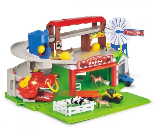 Dickie Toys Farm Adventure Playset, Bondgård, 3 År, Batterier medföljer, Multifärg