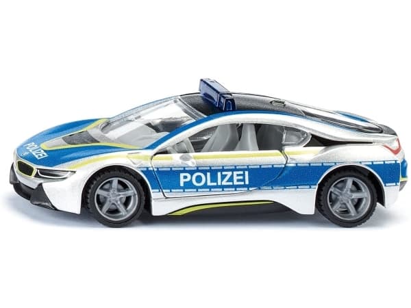 Siku BMW i8 Police, Modellbil, polisbil, Förmonterad, 1:50, BMW i8, Alla, Metall, Plast