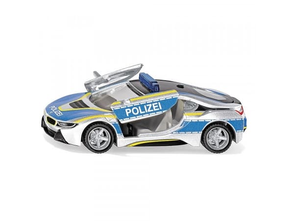 Siku BMW i8 Police, Modellbil, polisbil, Förmonterad, 1:50, BMW i8, Alla, Metall, Plast