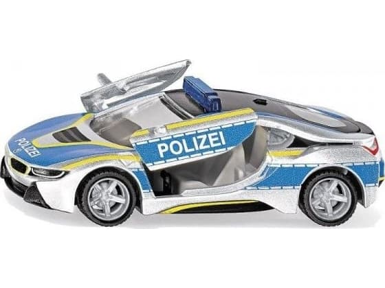 Siku BMW i8 Police, Modellbil, polisbil, Förmonterad, 1:50, BMW i8, Alla, Metall, Plast