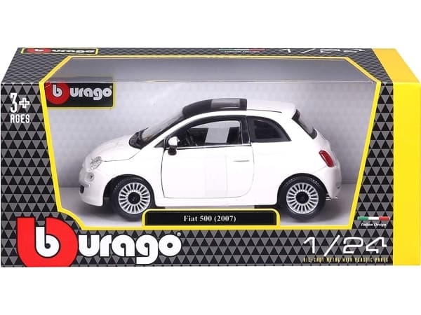 BBURAGO 18-22106, Modellpersonbil, Förmonterad, 1:24, FIAT 500, Metall, Plast, 3 År