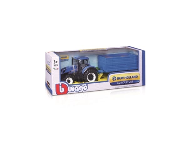 1:32 Farm Tractor with Trailer, Asst - Assorteret