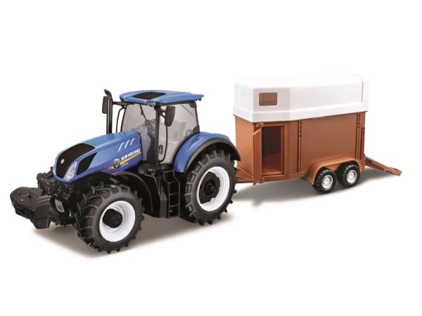 1:32 Farm Tractor with Trailer, Asst - Assorteret