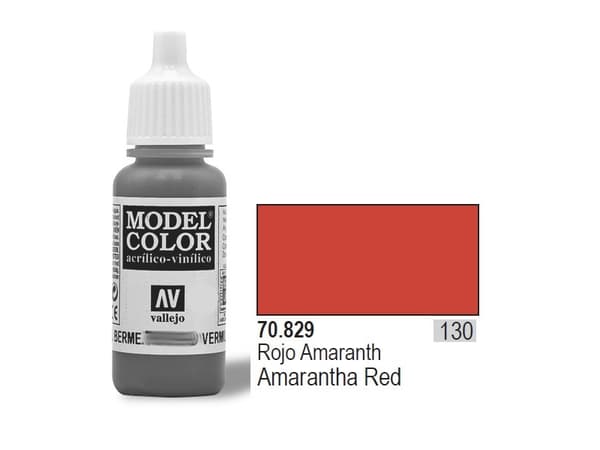 Vallejo Färg Nr130 Amaranth Röd 17ml - 70829