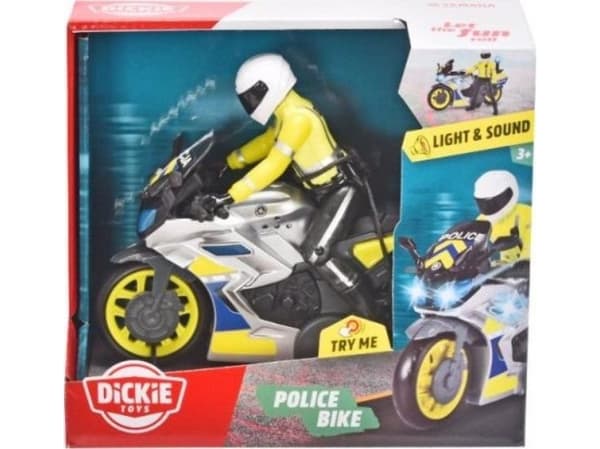 Dickie Ajoneuvo SOS poliisi moottoripyörä 17 cm