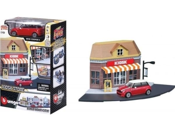 Bburago Street Fire Bburago City Kiosk Store 1:43 BBURAGO