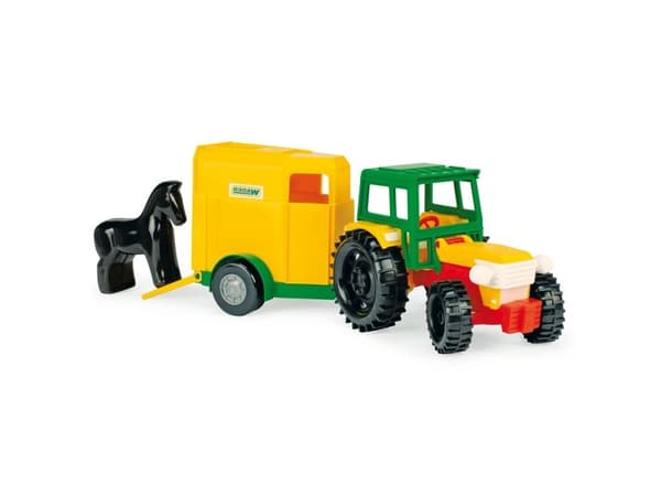 Wader Tractor med hästtransportvagn