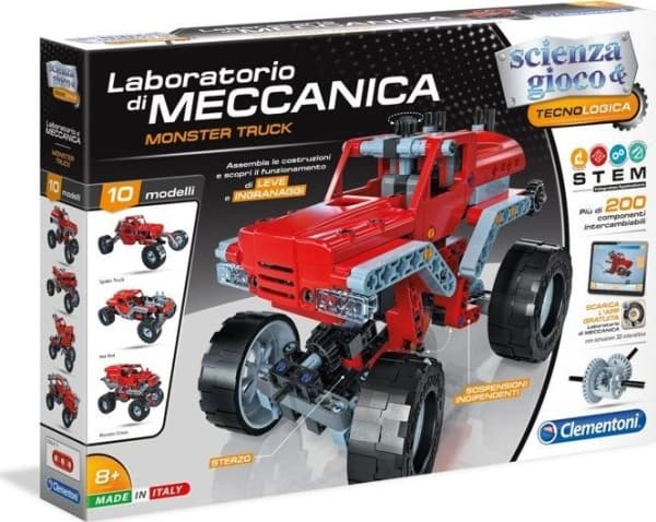 Clementoni Mechaniki, Monstertruck, 8 År, Svart, Röd