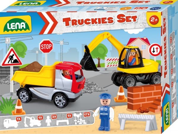 Lena Truckies SM01631, Fordonsset, Inomhus / utomhus, 2 År, Multifärg