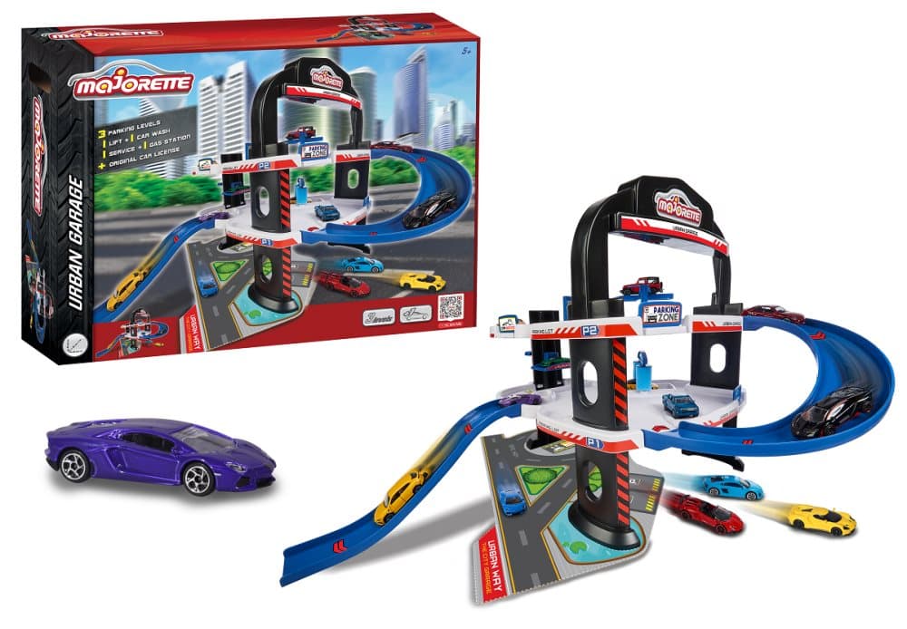 Urban Garage med Bil Lekset Majorette