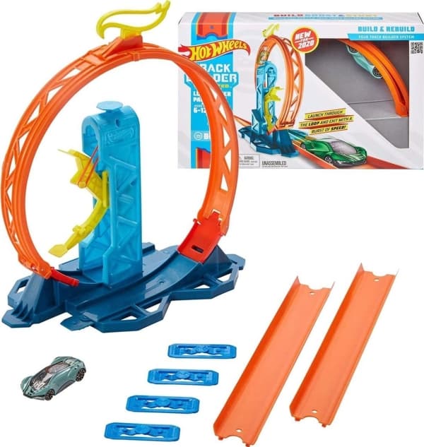 Hot Wheels Track Builder GLC90, Ajoneuvo ja ratasetti, 4 vuosi/vuosia, Muovi, Monivärinen