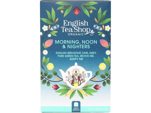 English Tea Shop Herbata Morning, Noon & Nighters, 5 smaków, 20 saszetek